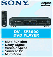 Sony DV - SP3000 DVD Player