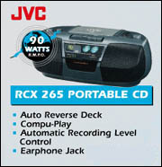 JVC - RCX 265 Portable CD