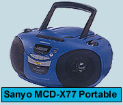 Sanyo MCD-X77 Portable