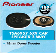 Pioneer - TSA6957 6X9 Car Speaker 3 Way
